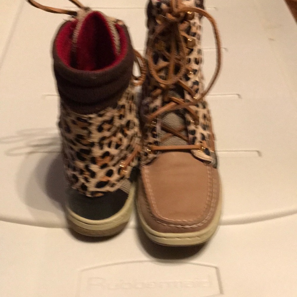Sperry Top-Sider Hikerfish linen/leopard boot
